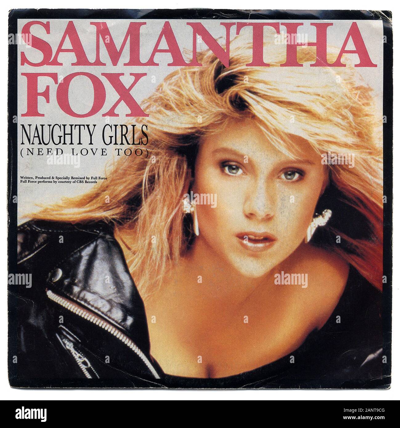 Samantha Fox - Naughty Girls (Need Love Too) - Classic vintage Vinyl Album Stockfoto