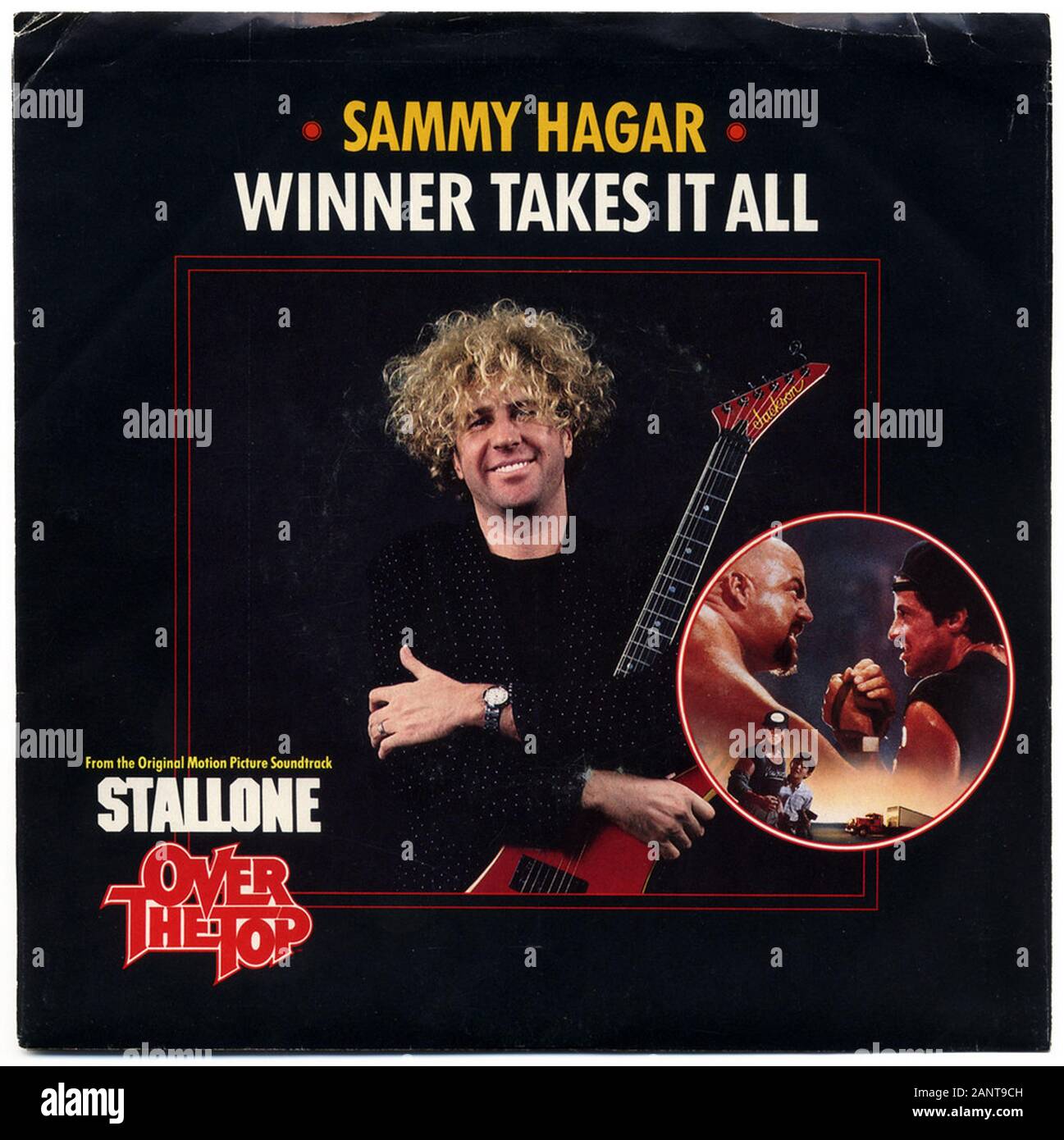 Sammy Hagar - der Sieger nimmt Alles - Classic vintage Vinyl Album Stockfoto