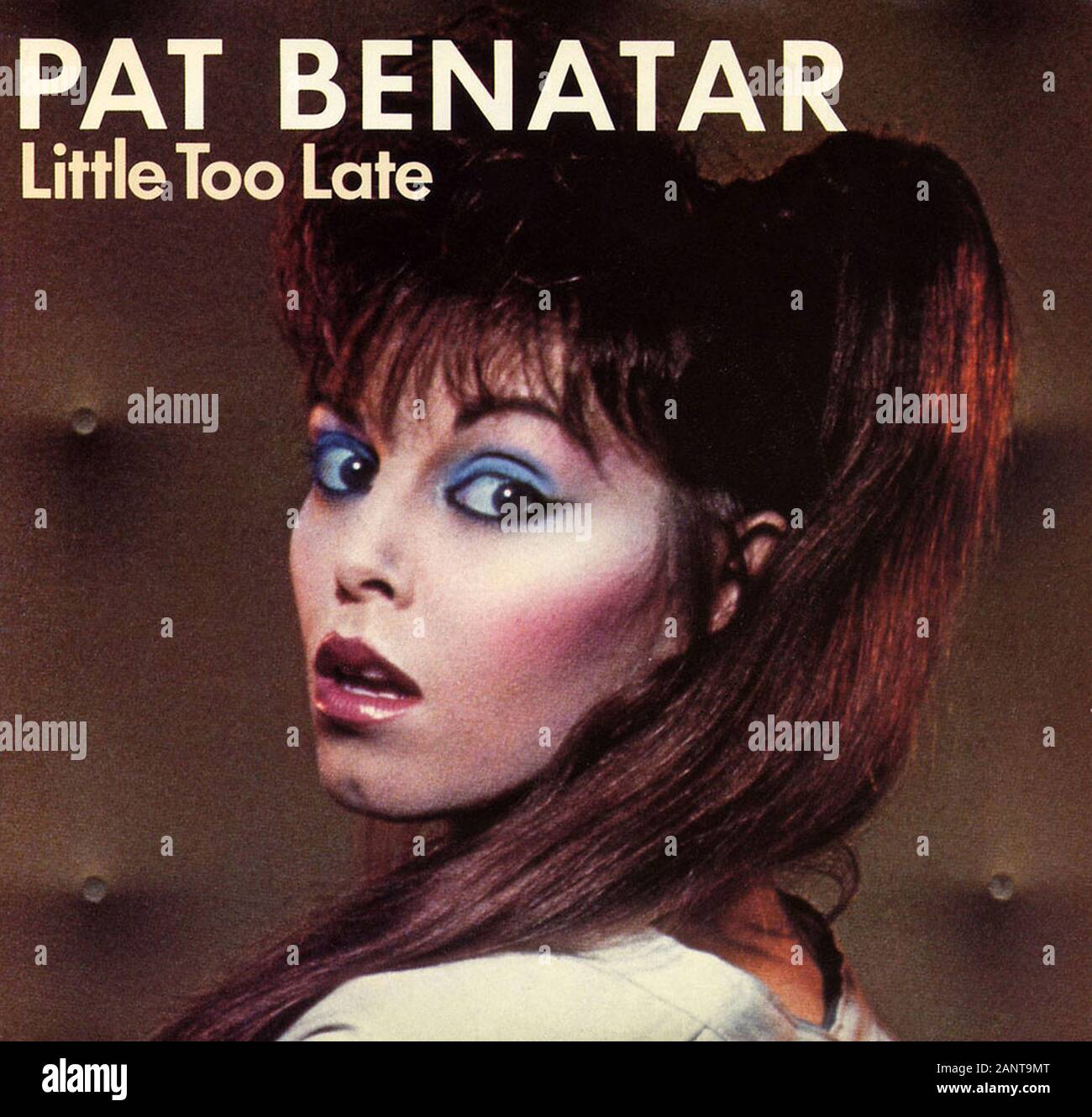 Pat Benatar - Wenig Zu Spät - Classic vintage Vinyl Album Stockfoto