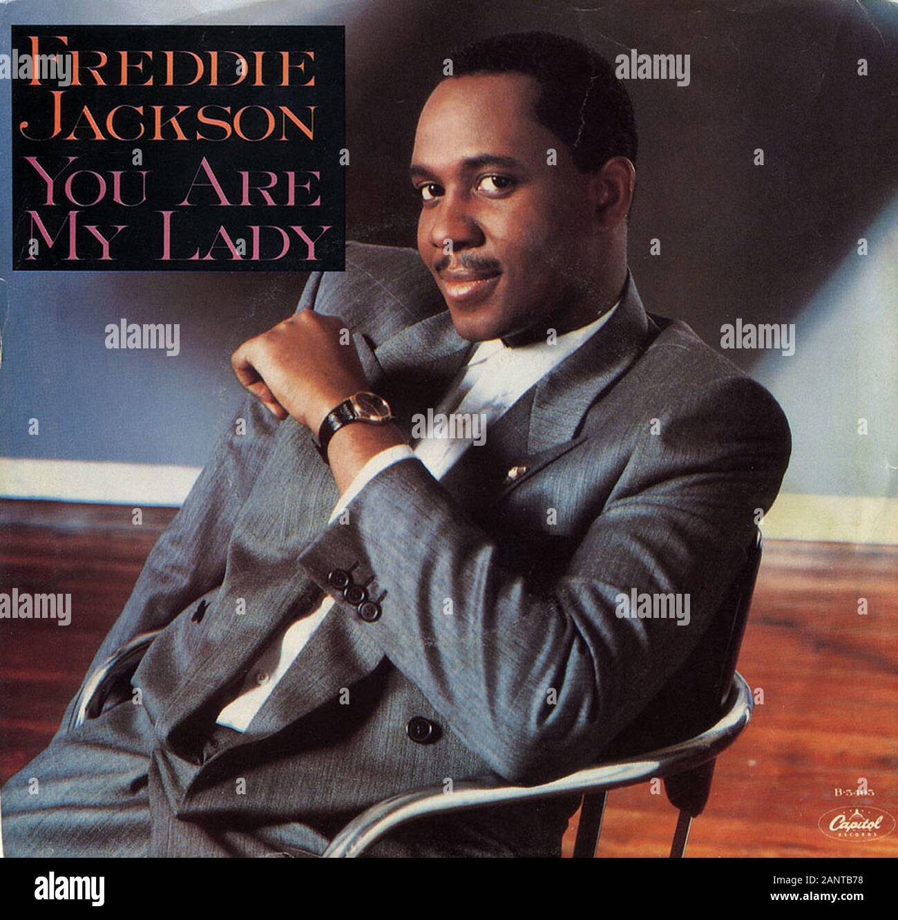 Freddie Jackson - Sie sind meine Lady - Classic vintage Vinyl Album Stockfoto