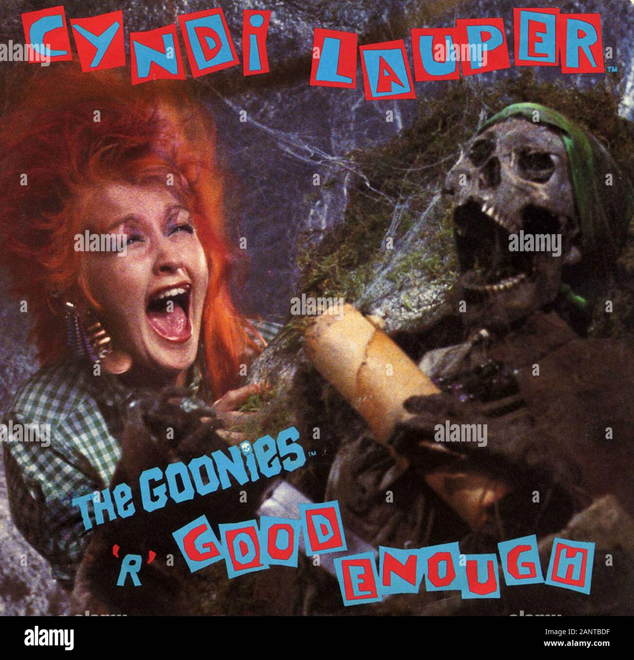 Cyndi Lauper - Die Goonies 'R' gut genug - Classic vintage Vinyl Album Stockfoto