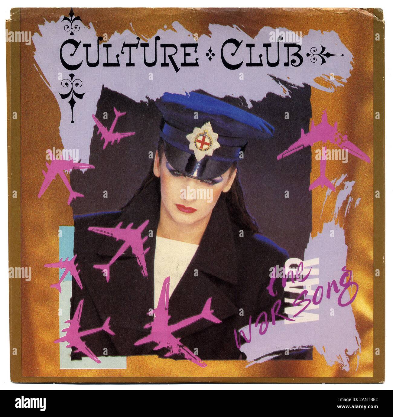Culture Club - Der Krieg Song-Classic vintage Vinyl Album Stockfoto