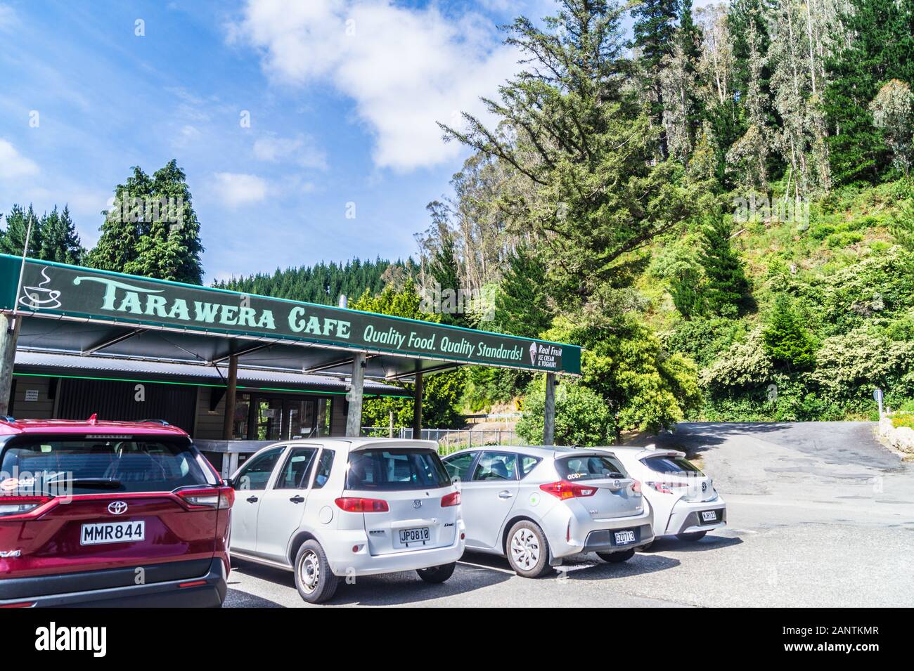 Tarawera Café, in der Nähe von Rotorua, North Island, Neuseeland Stockfoto