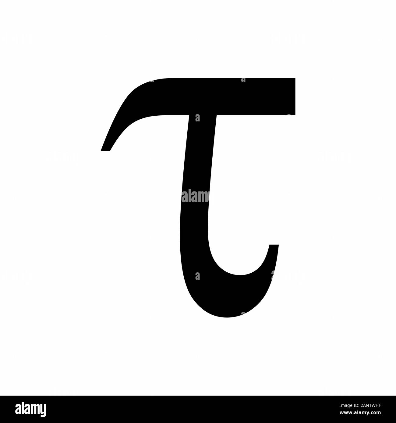 Griechische Buchstabe Tau Stock Vektor