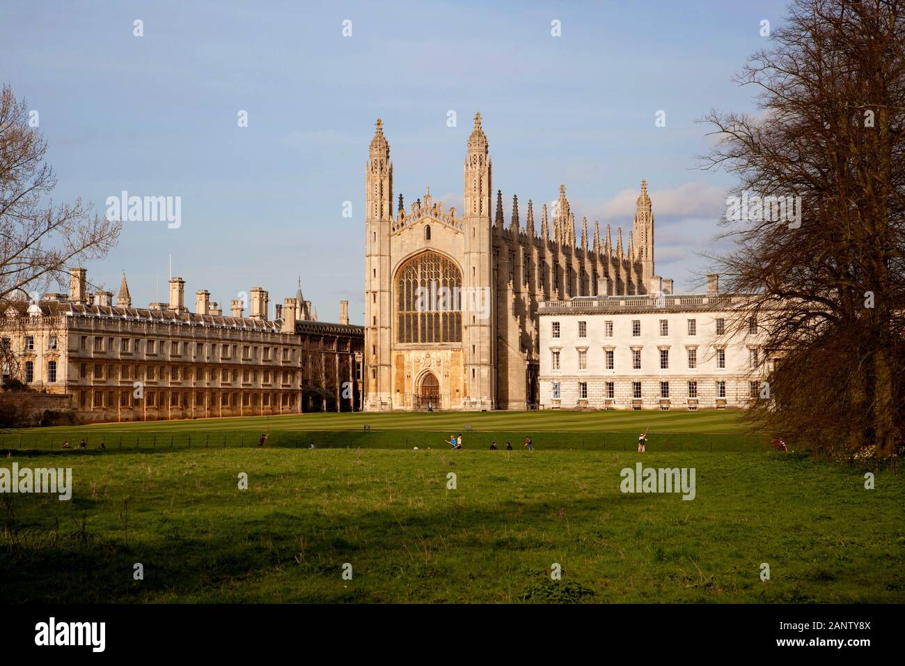 Kings College Chapel, Cambridge vom Rücken Stockfoto