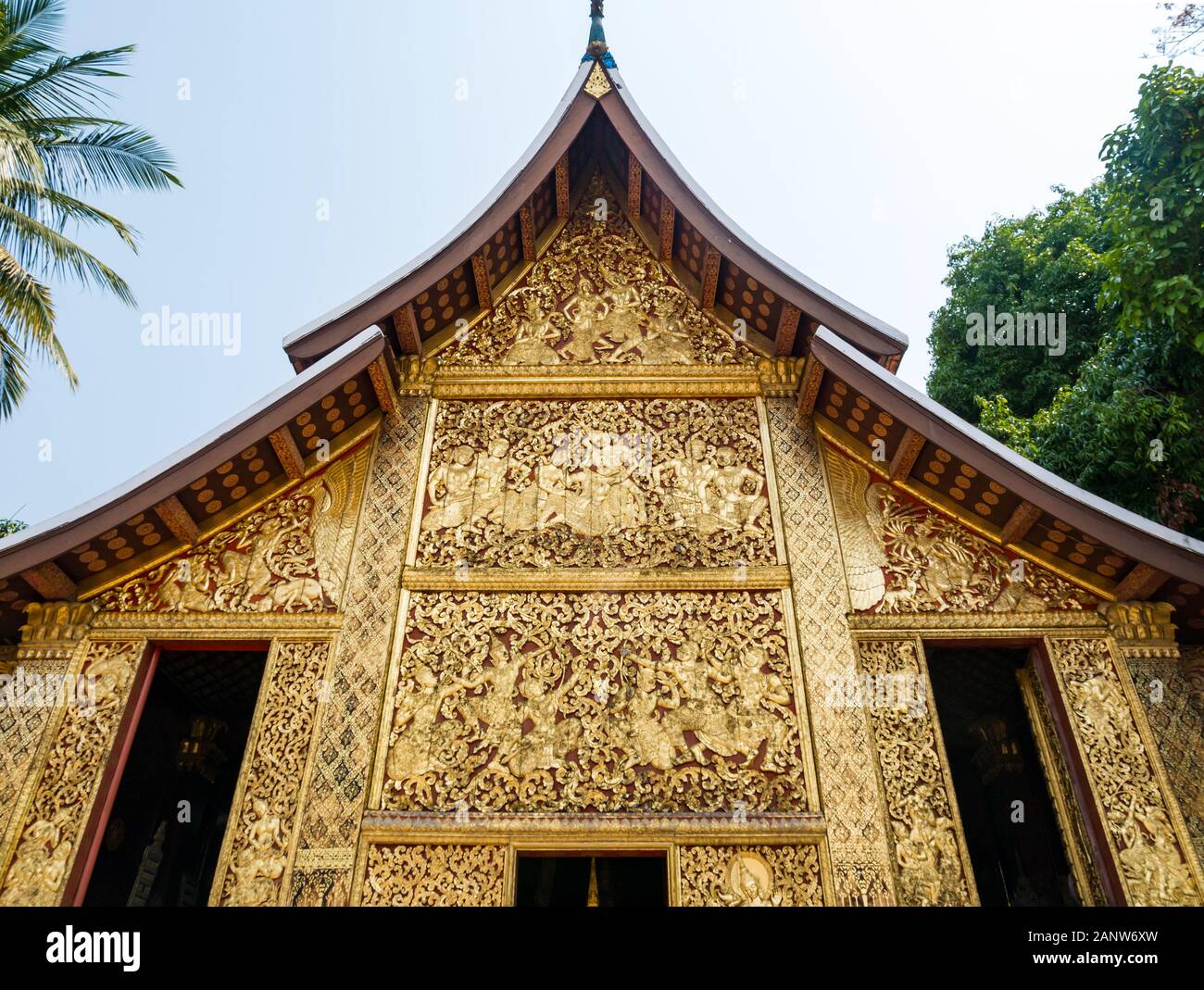 Wat Xien Thong Tempel, Luang Prabang, Laos, Südostasien Stockfoto