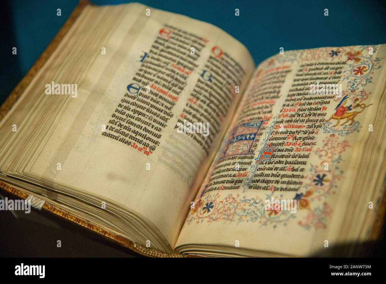 Prayerbook oder brevier von Schwester Agnes aus einem Kloster in Delft, Holland Stockfoto
