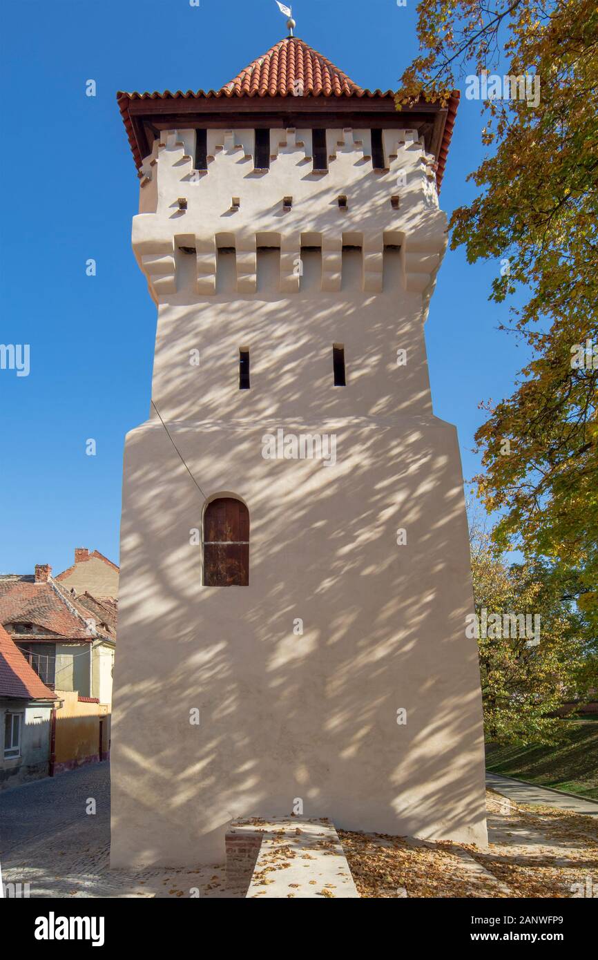 Sibiu, Siebenbürgen, Rumänien, Stadtmauer und Turmbefestigung der Töpfer, Stockfoto