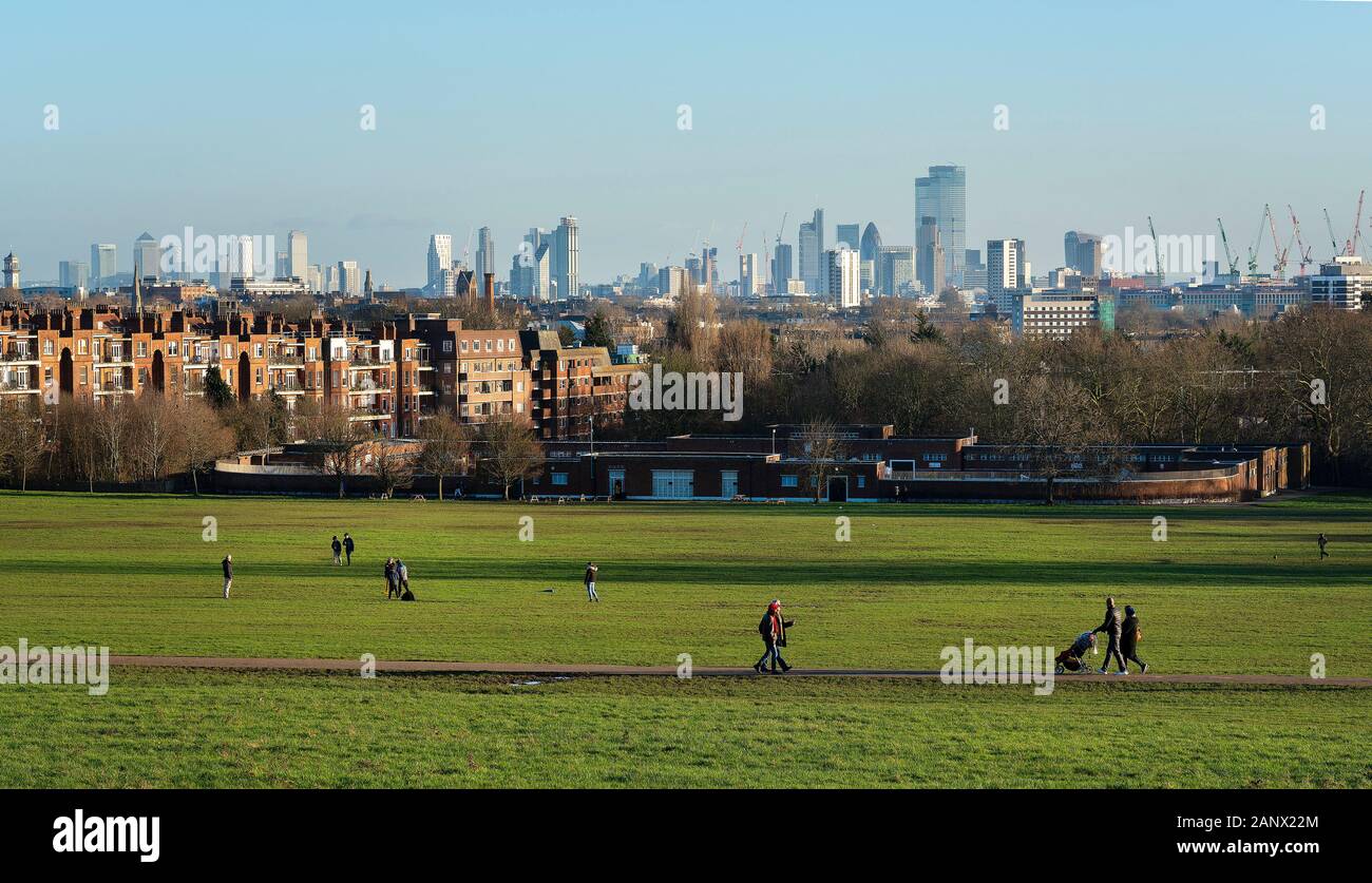 Hampstead Heath open space in London NW3 Stockfoto