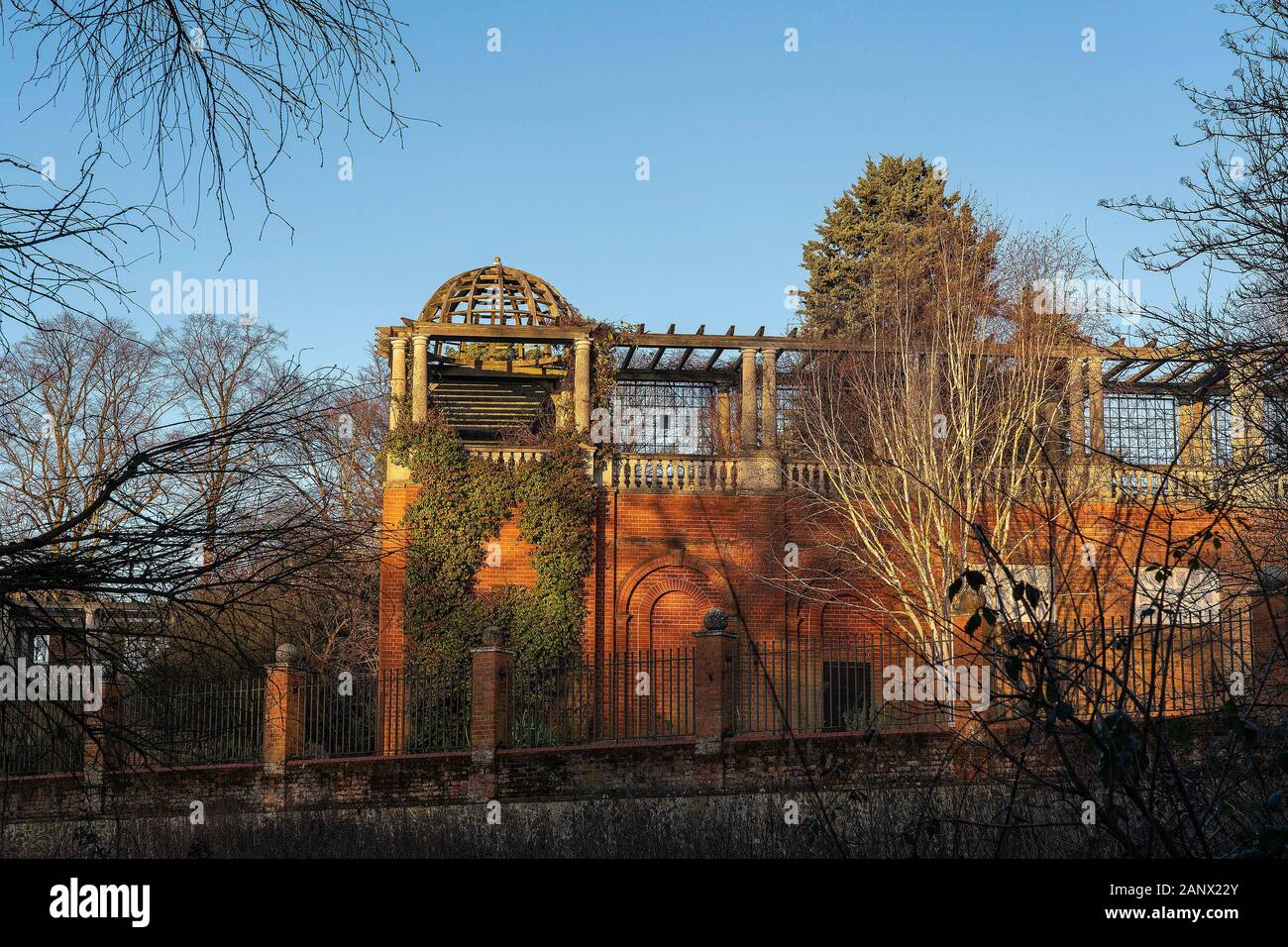 Der Hügel Garten und Pergola in Hampstead Heath Erweiterung Stockfoto