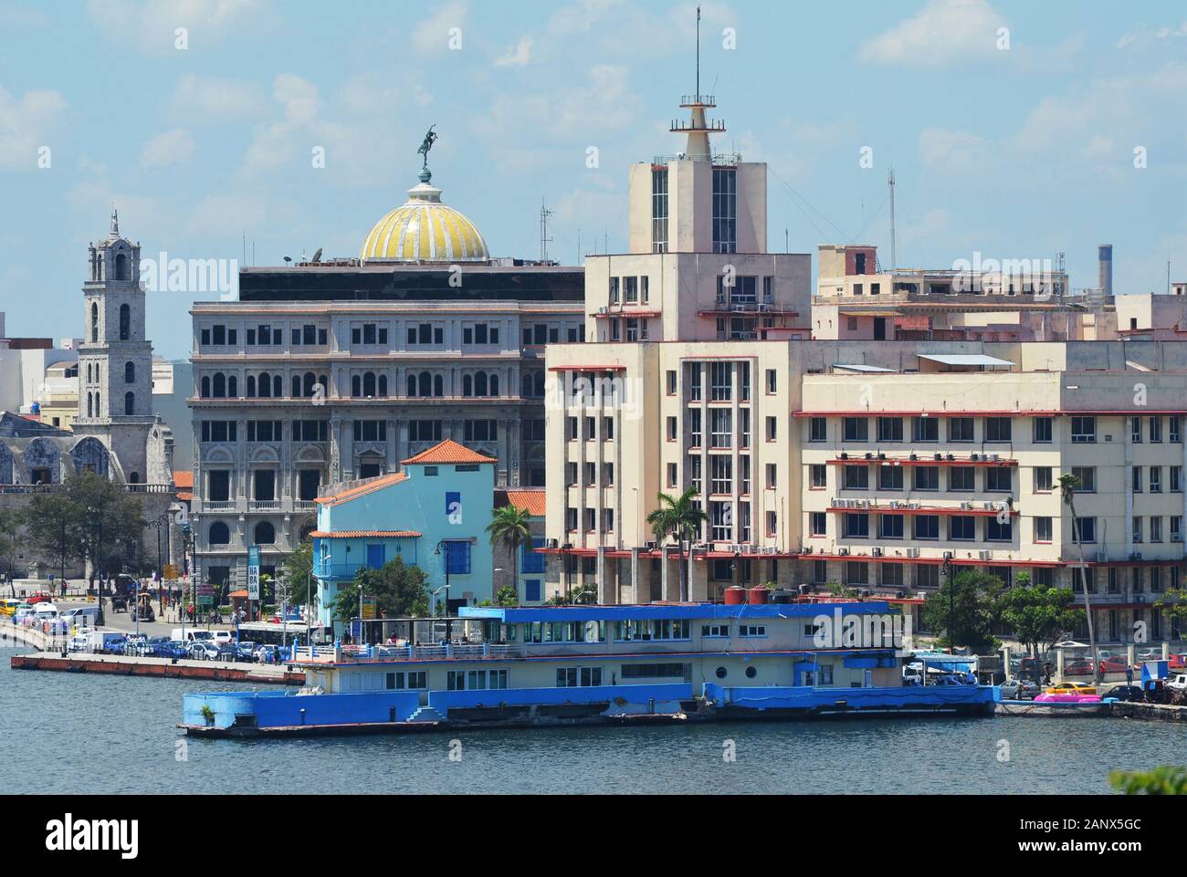 Die Küste von Old Havanna, von der Festung Morro aus gesehen Stockfoto