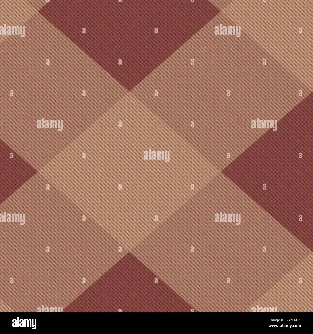 Abbildung: Diagonal-braune Plaid-TARTAN-Hintergrundbild. 12 x 12 digitale Papiergrafik für Seitenelemente und Designs. Größeres Muster in Medium. Stockfoto