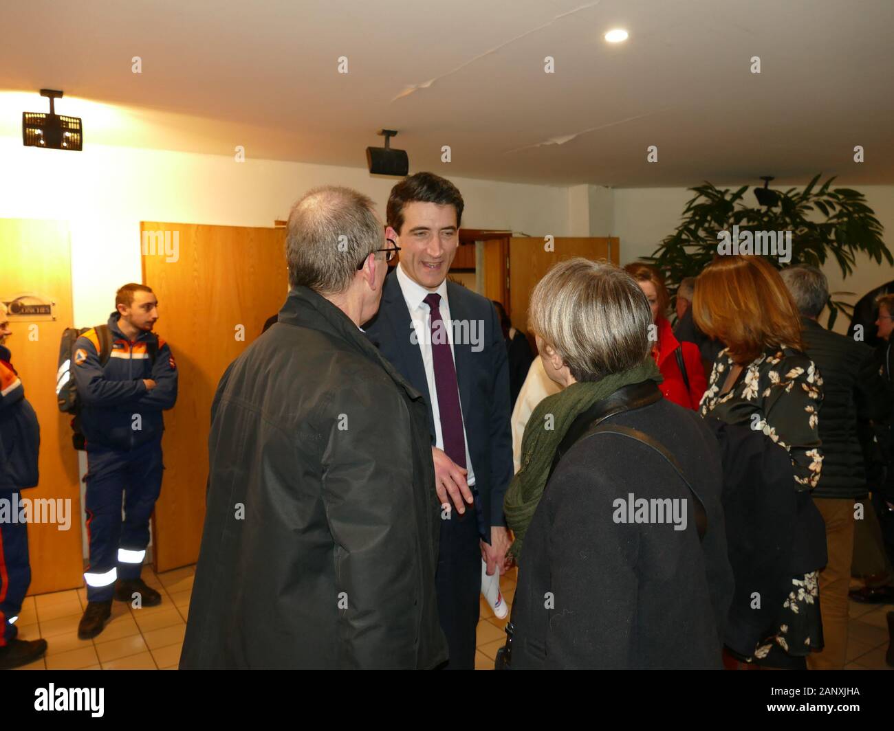 Auf Wunsch Jerôme Baloge selbst projiziert, bis 2030 eine Verdoppelung der Anzahl der Studenten die Entwicklung der digitalen Wirtschaft immer Zentrum von Olympischen Vorbereitung Stockfoto