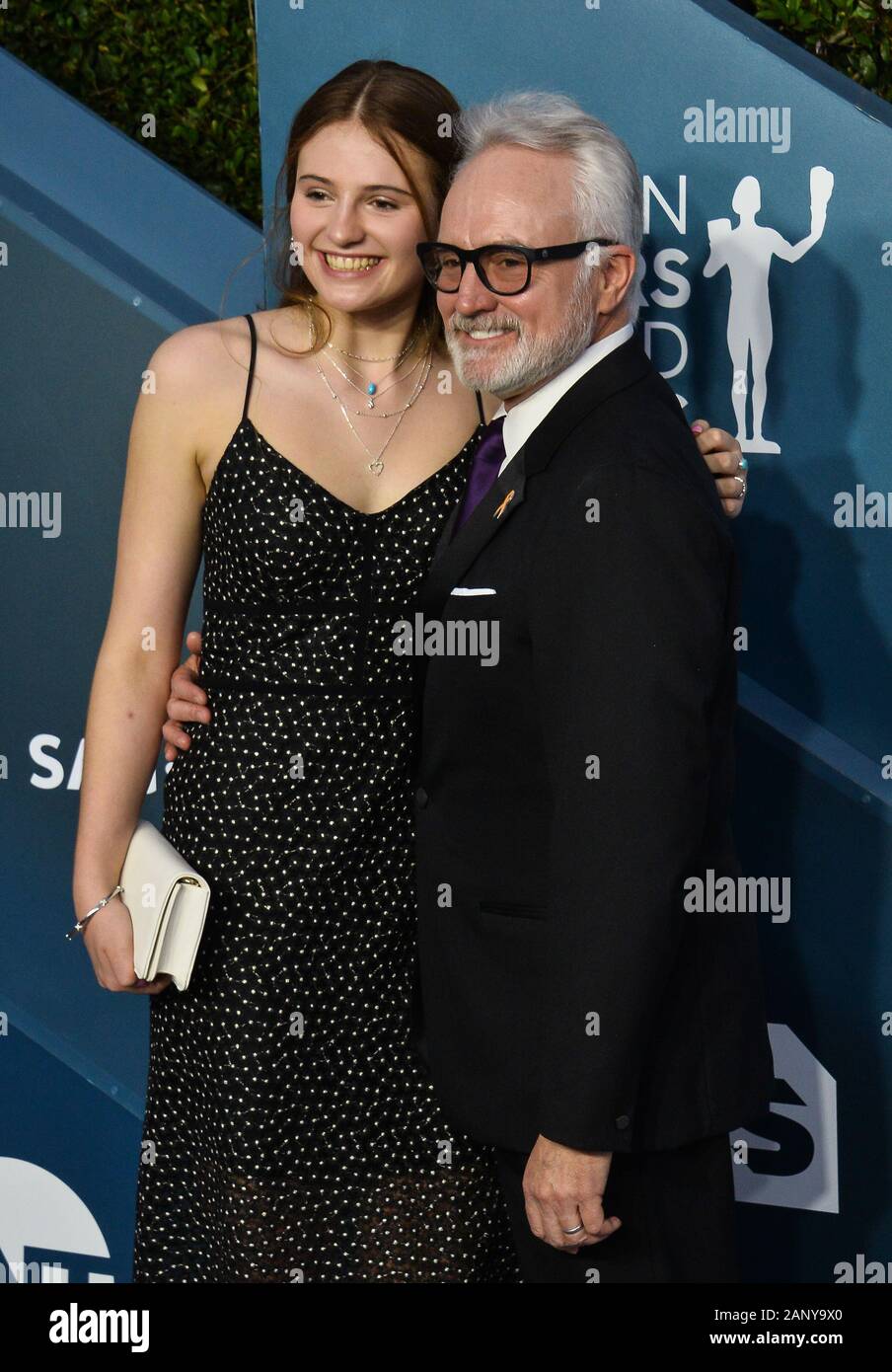 Los Angeles, USA. 19 Jan, 2020. (L - R) Maria Louisa Whitford und Bradley Whitford kommen für die 26. jährlichen SAG Awards im Shrine Auditorium in Los Angeles am Sonntag, 19. Januar 2020 statt. Die Screen Actors Guild Awards werden live auf TNT und TBS ausgestrahlt werden. Foto von Jim Ruymen/UPI Quelle: UPI/Alamy leben Nachrichten Stockfoto