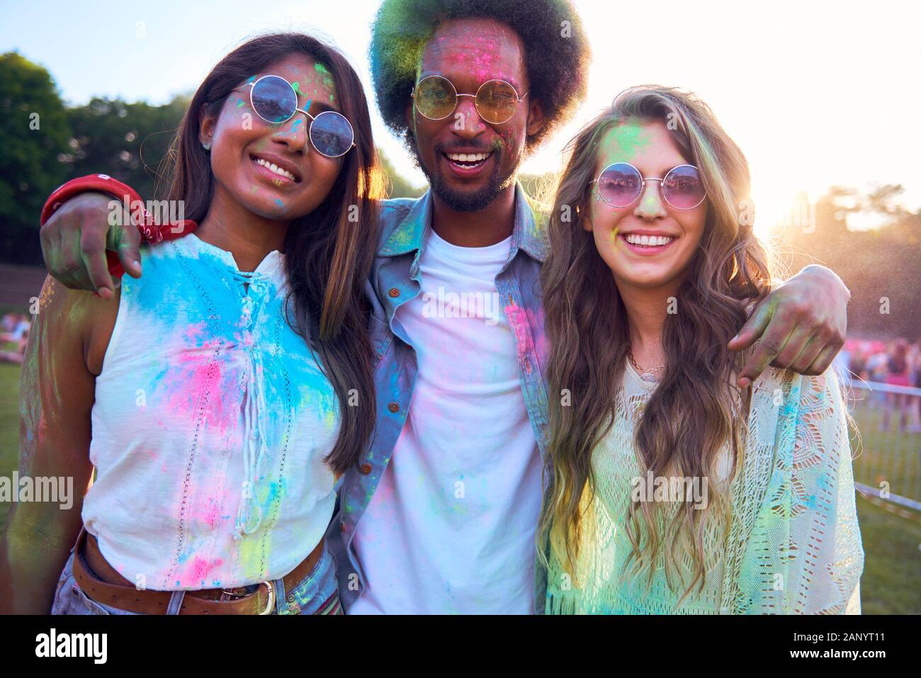 Gute Party mit den besten Freunden Stockfoto