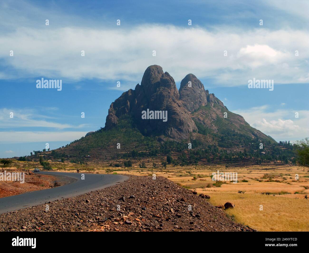 Atemberaubende Landschaft in Tigray Region, Äthiopien. Stockfoto