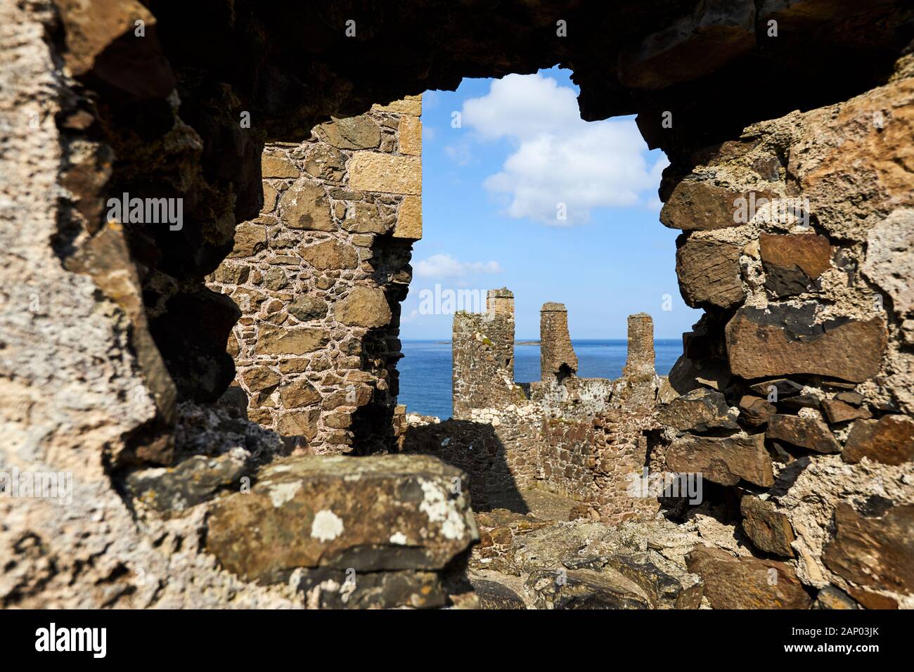 Dunluce Castle Stockfoto