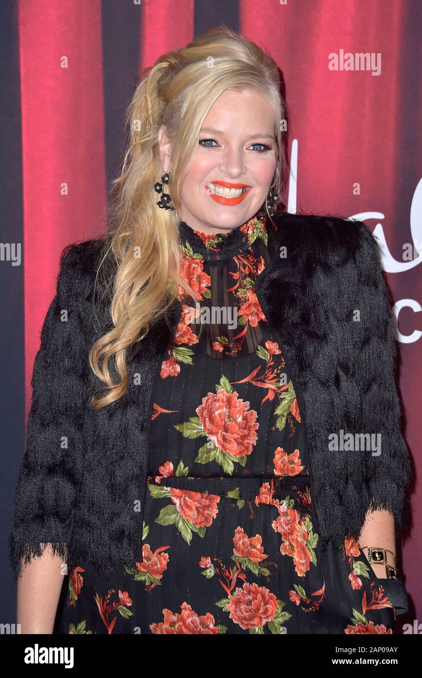 Melissa Peterman an der Aufnahme des Hallmark Channel TV-Show "American Rescue Dog Show 2019" in der Barker Hangar. Santa Monica, 19. Januar 2020 | Verwendung weltweit Stockfoto