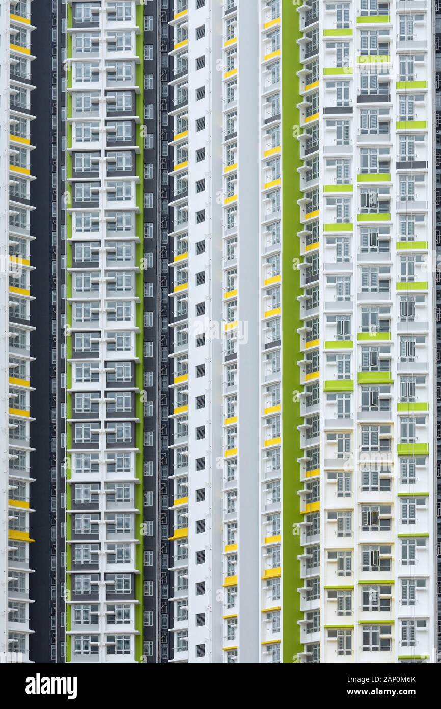 Apartmentblöcke, Sham Shui Po, Kowloon, Hongkong Stockfoto