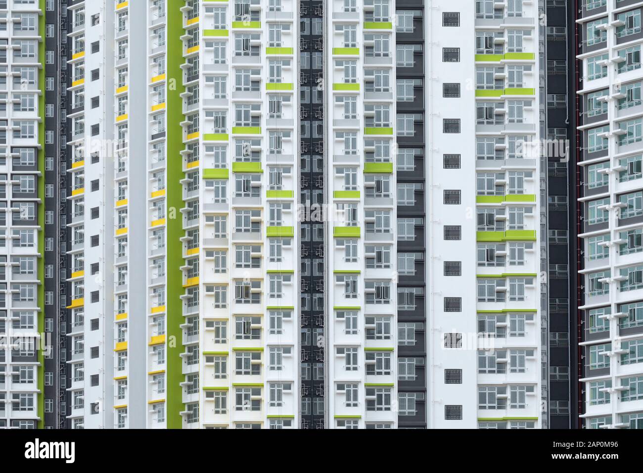 Apartmentblöcke, Sham Shui Po, Kowloon, Hongkong Stockfoto