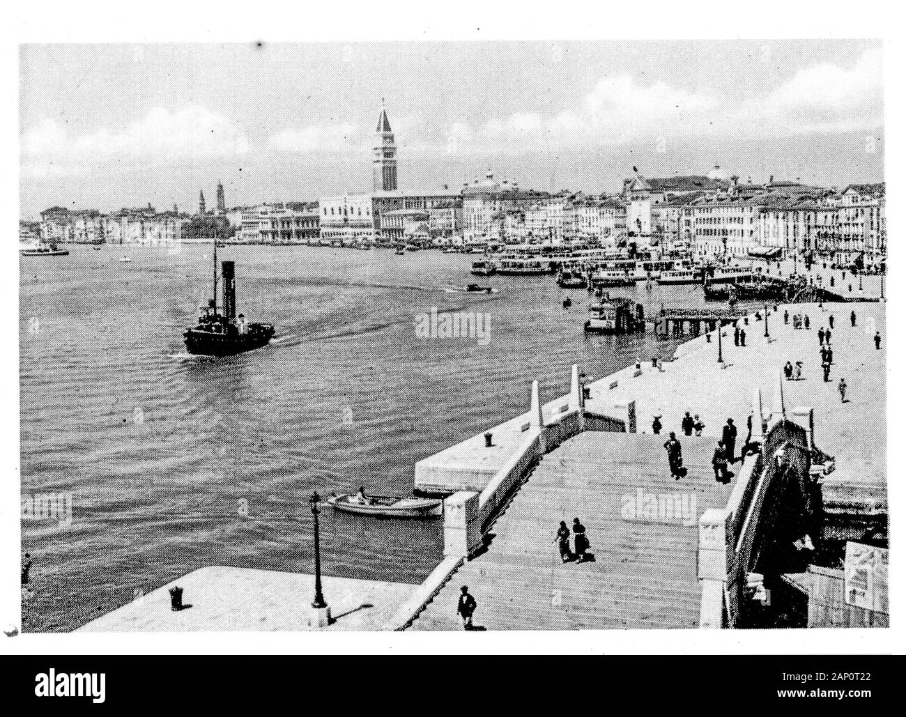 Vintage Fotografie: Venezia in den späten 40er Jahren, Venetien, Italien Stockfoto