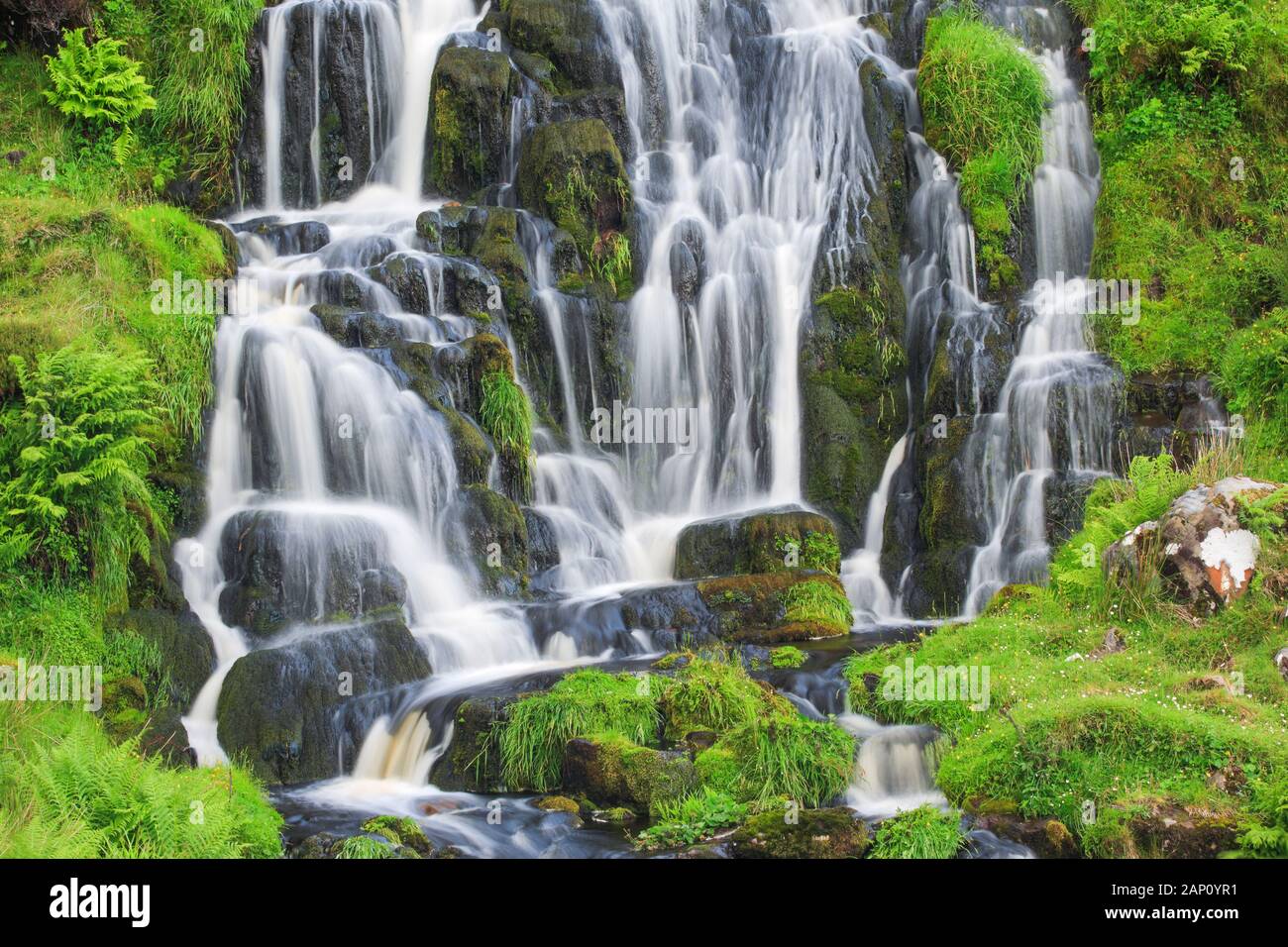 Wasserfall auf der Insel Skye. Schottland Stockfoto