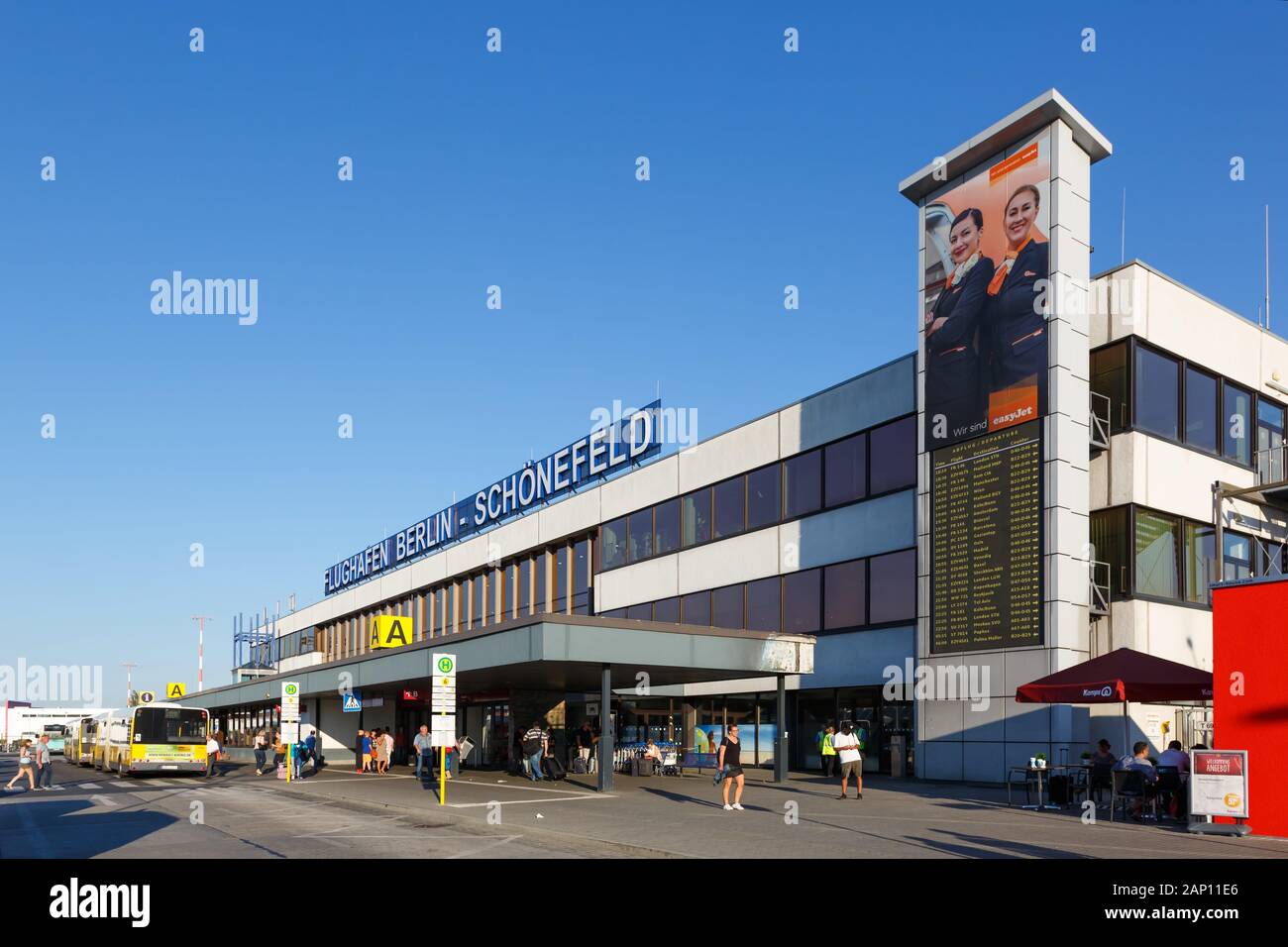 Berlin, Deutschland - 29 August 2017: Terminal A am Flughafen Berlin Schönefeld (SXF) in Deutschland. | Verwendung weltweit Stockfoto