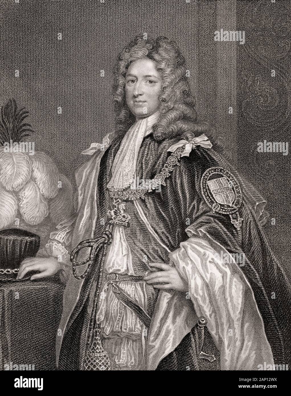 Charles Seymour, 6. Herzog von Somerset, 1662-1748, ein britischer peer Stockfoto