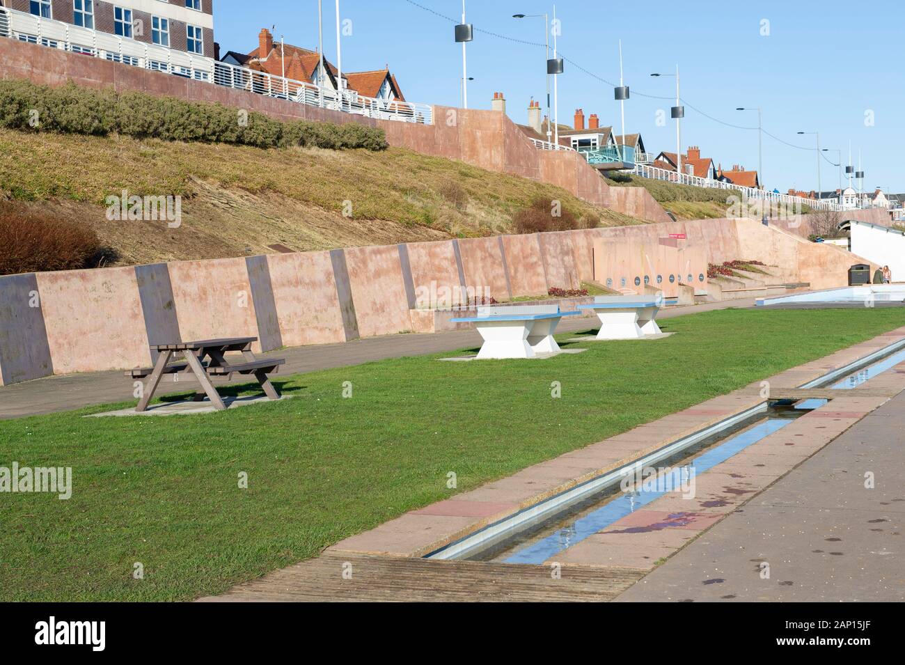 Die Promenade an der Bridlington in East Yorkshire Stockfoto