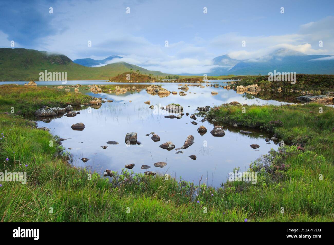 Rannoch Moor in den schottischen Highlands. Schottland Stockfoto
