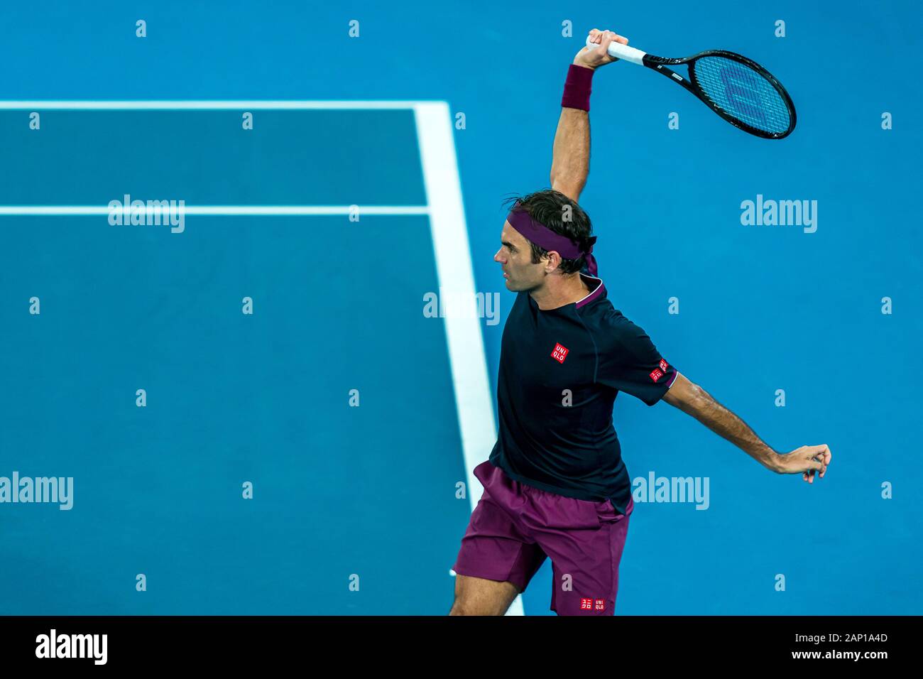 Melbourne, Australien. 20 Jan, 2020. Bei den Australian Open Tennis Championship 2020 Tag 1 Spiel im Melbourne Park Tennis Center, (© Andy Cheung/ArcK Images/arckimages.com/UK Tennis Magazin / International Sports Fotos) Credit: Roger Parker/Alamy leben Nachrichten Stockfoto