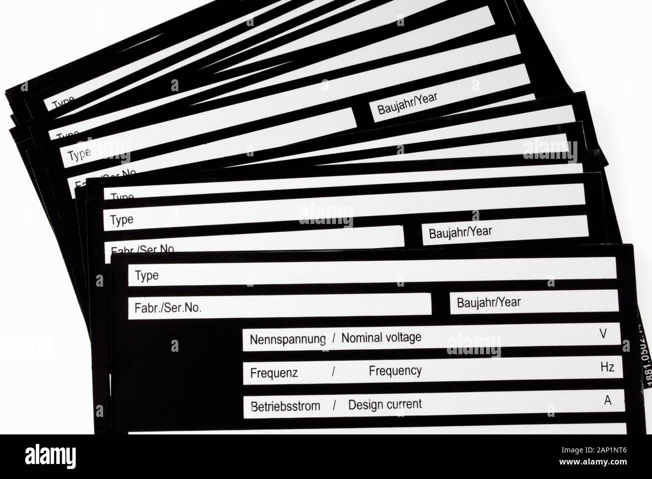 Plain Aluminium Platten Stockfoto