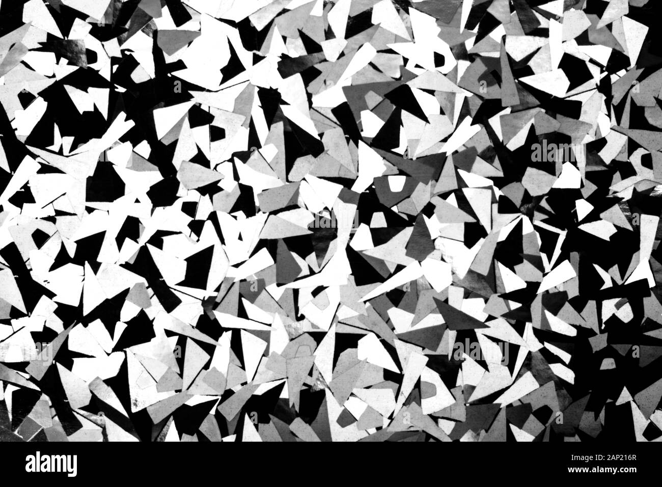 Abstrakte schwarzen und weißen Hintergrund mit geometrischen unfocused Formen Stockfoto