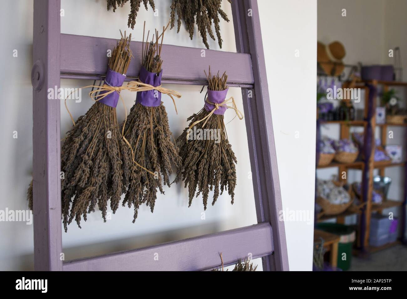 Aromatherapie Duft von Lavendel Pflanzen trocknen als Potpourri verwendet werden Stockfoto