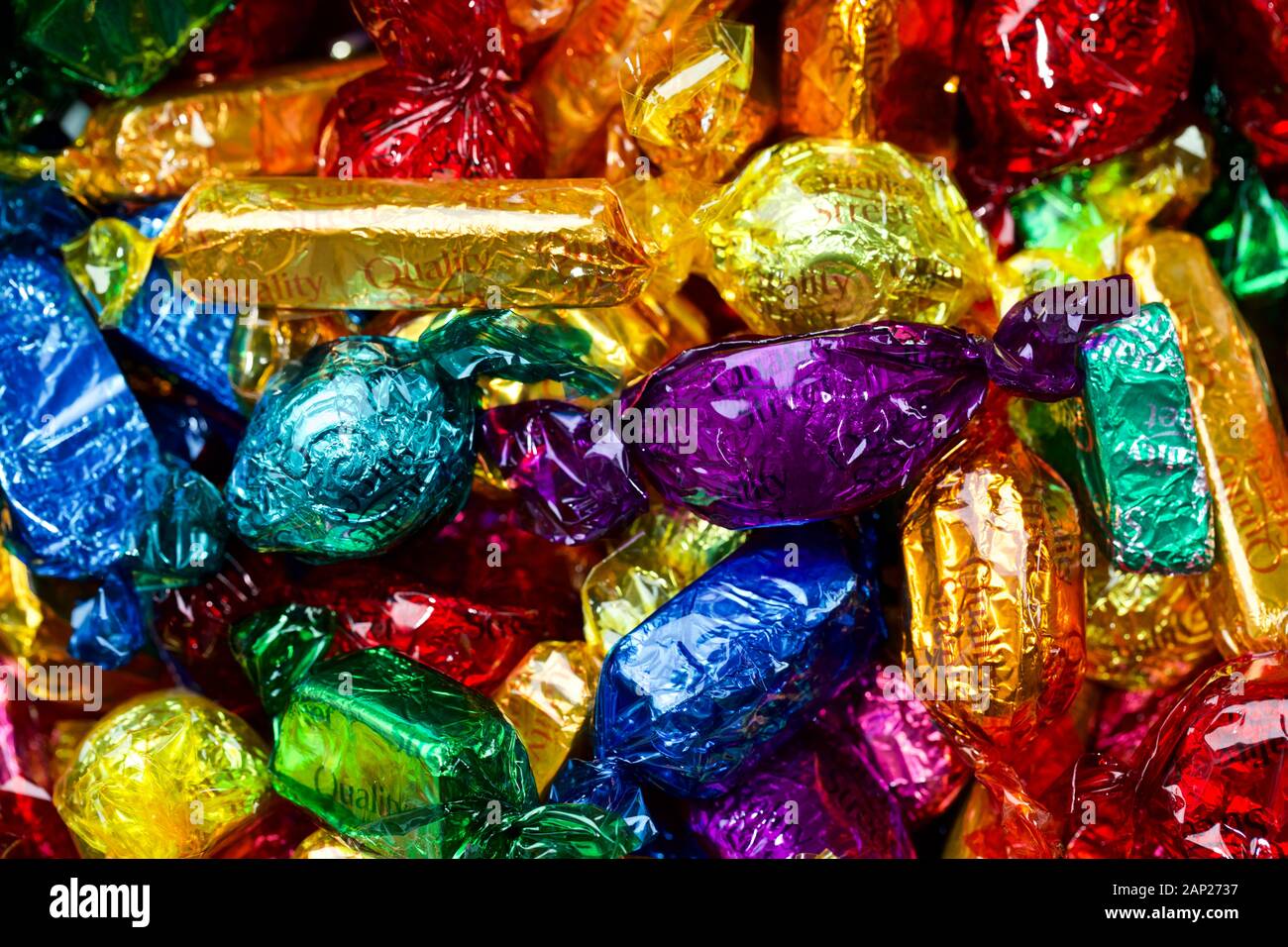 Sortierte Quality Street Pralinen Stockfotografie Alamy