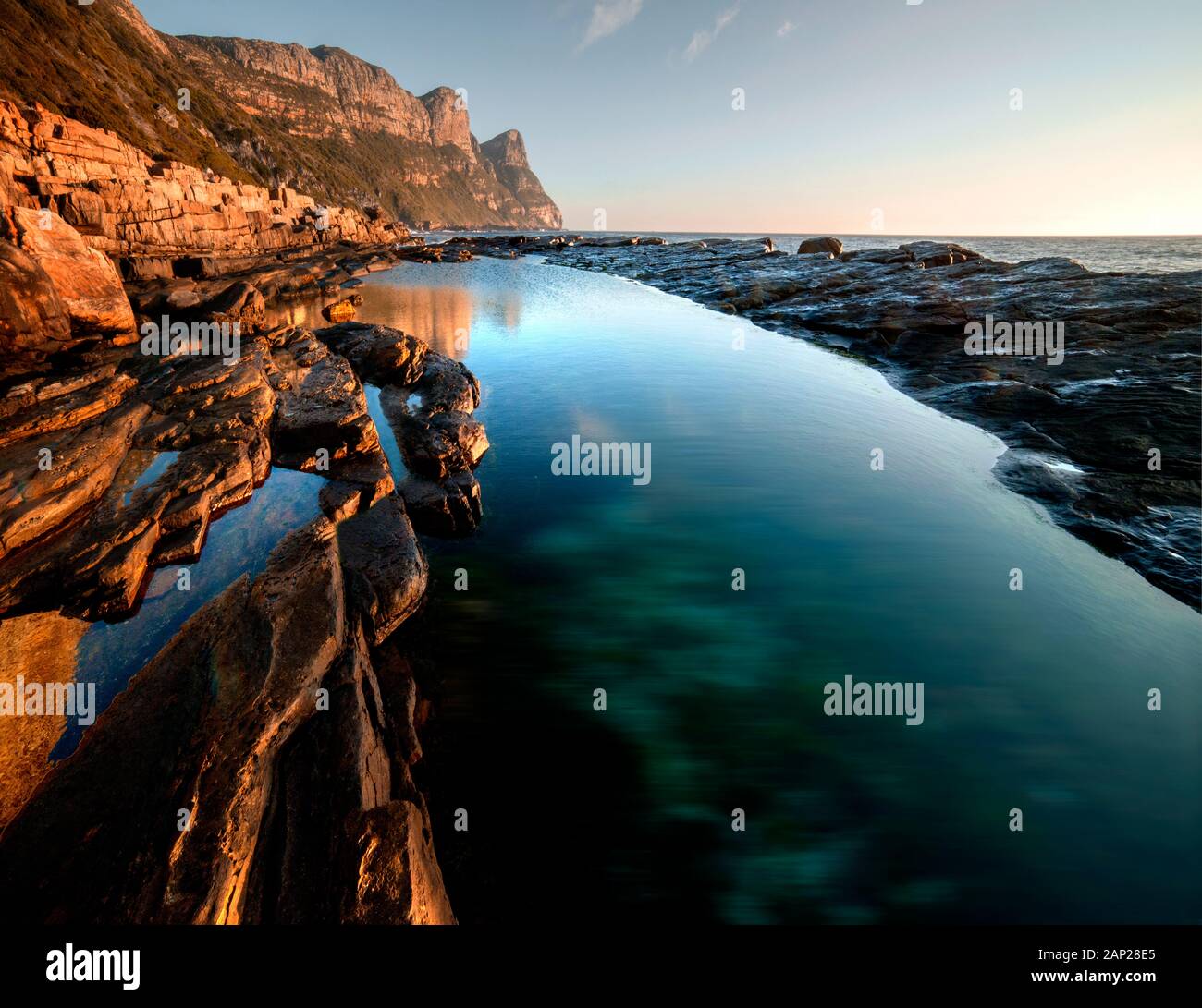 Atemberaubende Landschaft auf der Kap Halbinsel, Südafrika Stockfoto