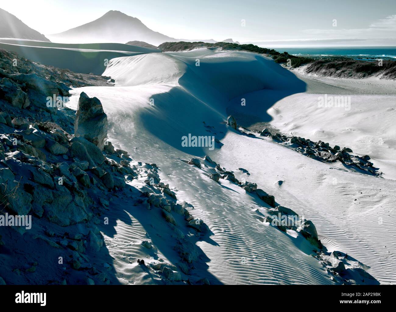 Atemberaubende Landschaft auf der Kap Halbinsel, Südafrika Stockfoto