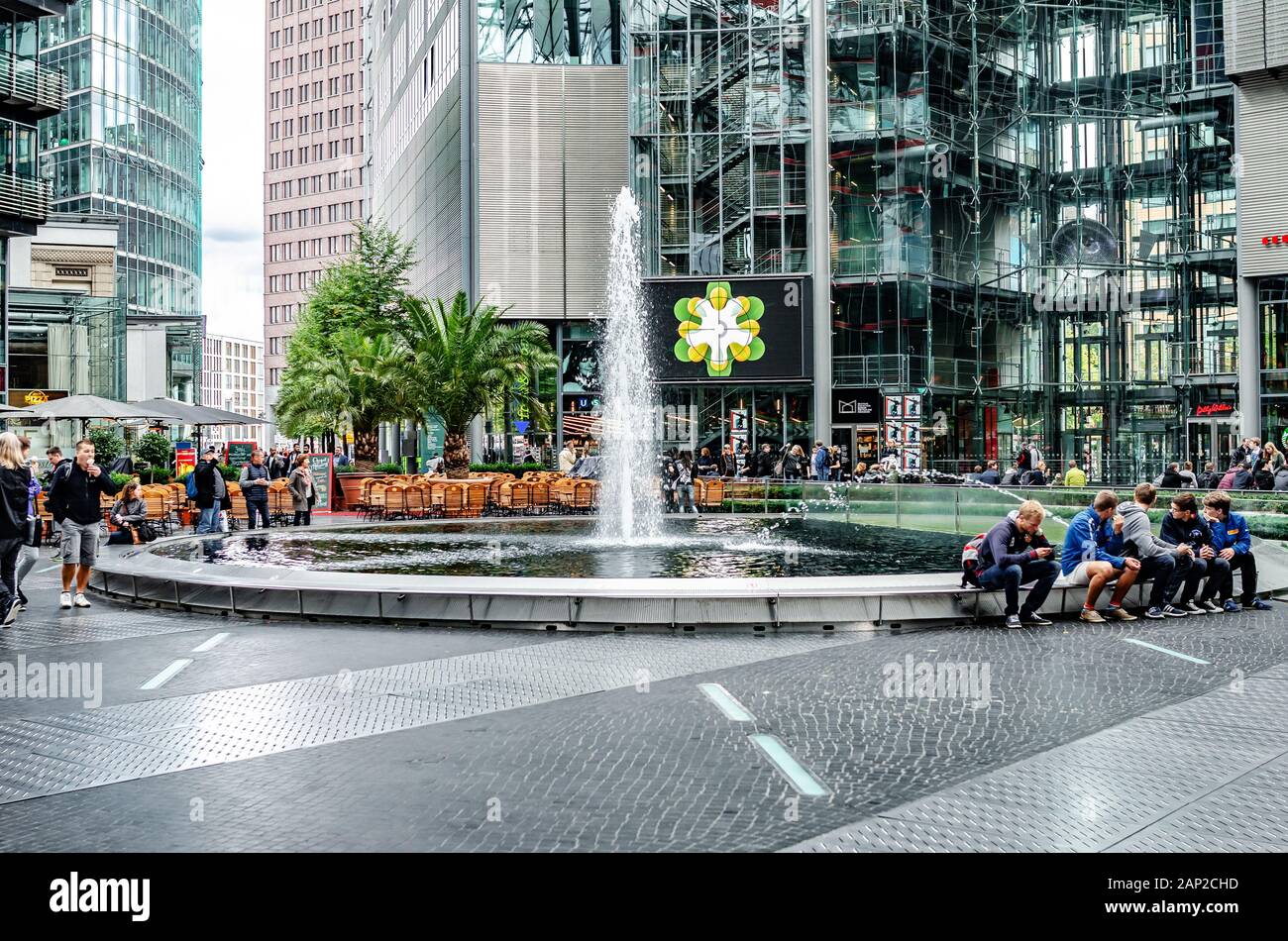 Sony Center am Potsdamer Platz, Berlin Stockfoto