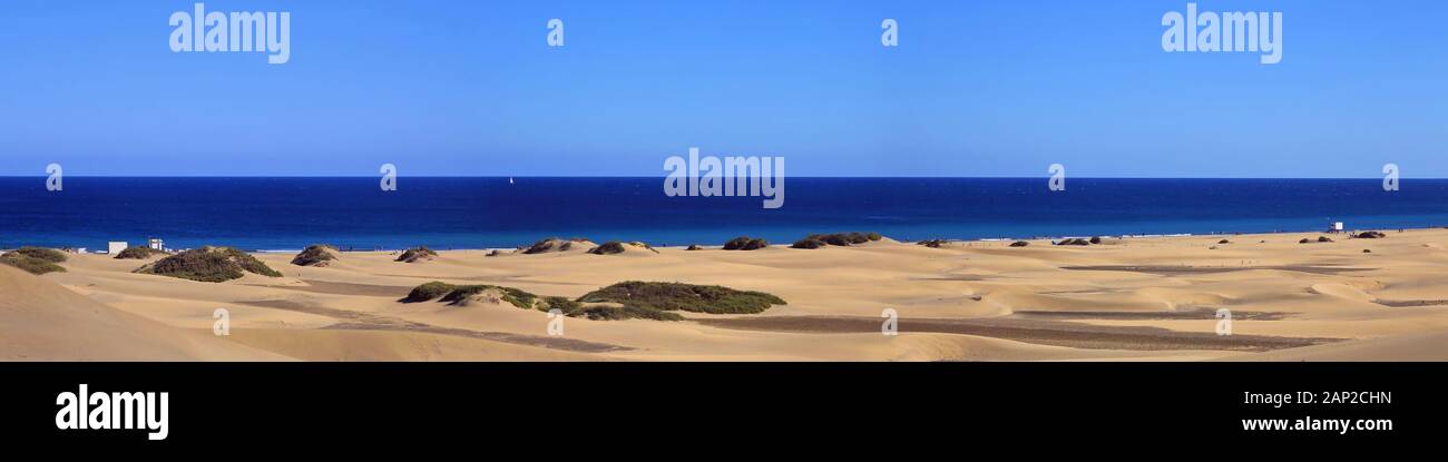 Playa del Inglés auf Gran Canaria Stockfoto