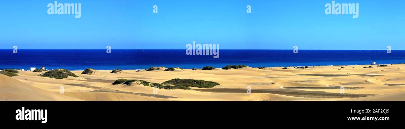Playa del Inglés auf Gran Canaria Stockfoto