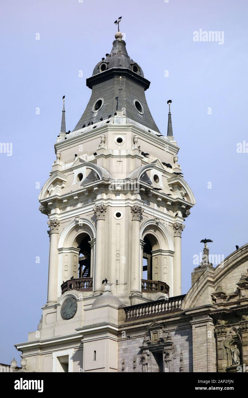 Kathedrale von Lima, Basílica Catedral Metropolitana de Lima y Primada del Perú, Lima, Historisches Zentrum, Peru, Südamerika Stockfoto