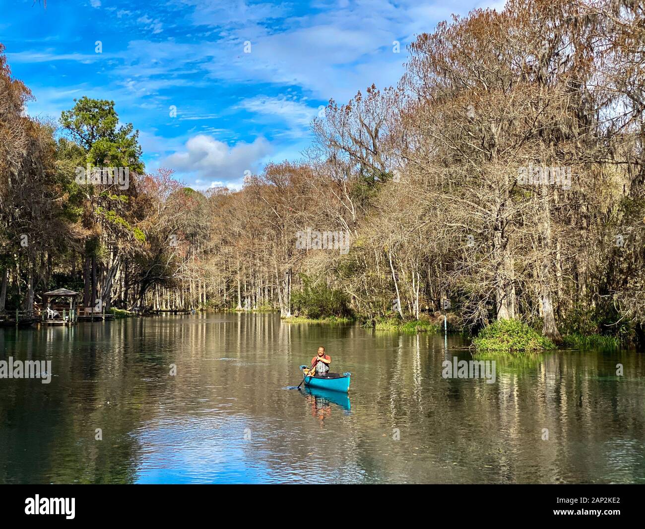 Rainbow River, Dunnellon, Florida. Stockfoto
