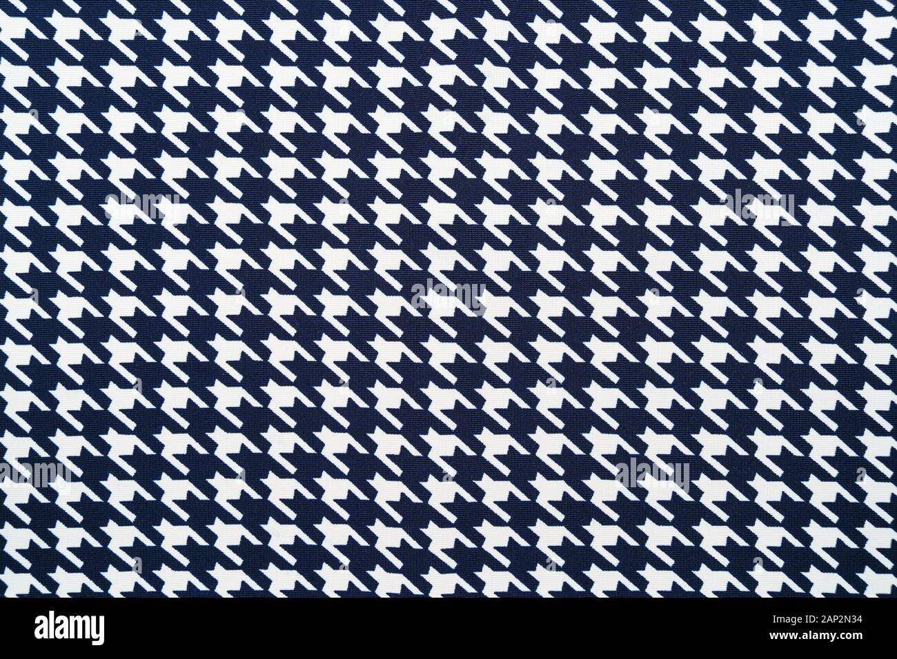 Stoff mit Gans Fuß Muster. Hintergrund Tuch Stockfoto