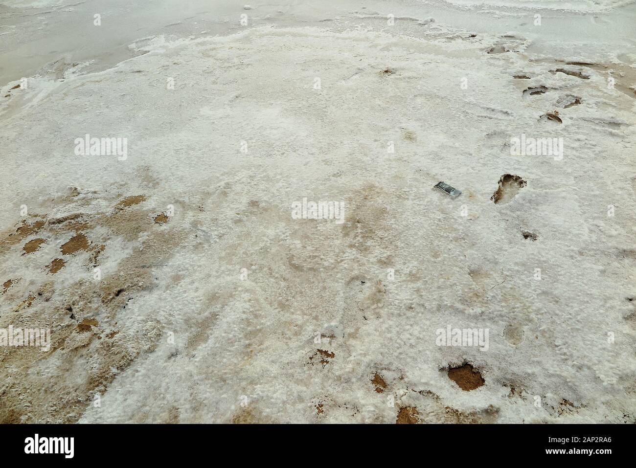 Chott el Djerid, der größte Salzsee der Sahara Stockfoto