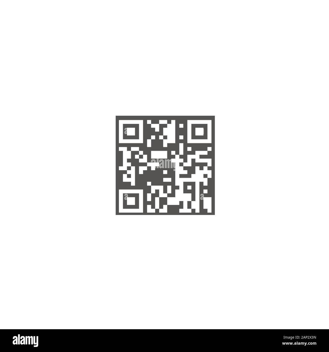 Suche QRcode - durch eine mobile Anwendung scannen. Stock Vektor