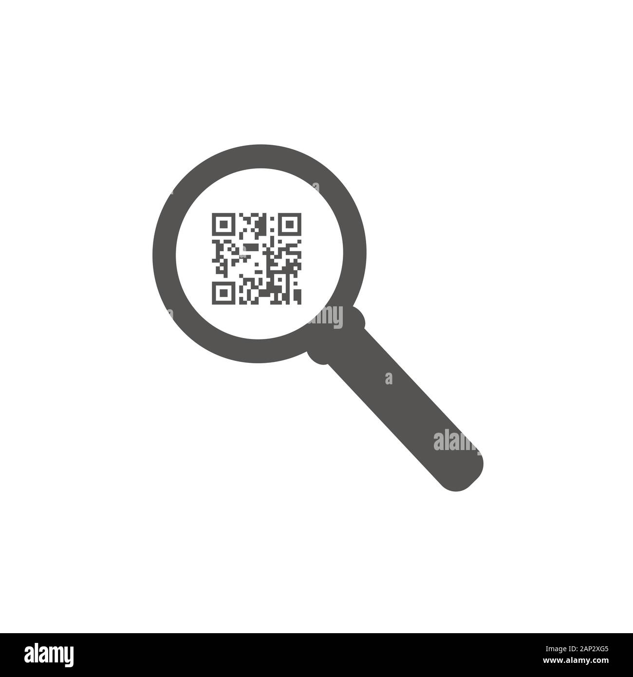 Online Shopping - QRcode Suche per Smartphone Anwendung Stock Vektor