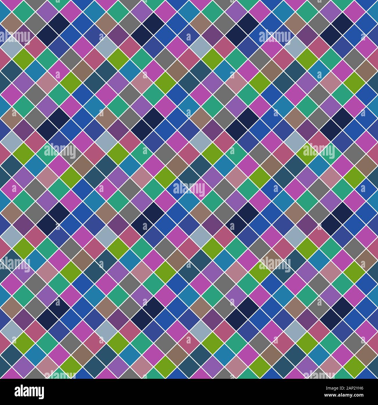 Geometrische Pastell quadratischen Muster Hintergrund - Abstract multicolor Vektorgrafik Stock Vektor