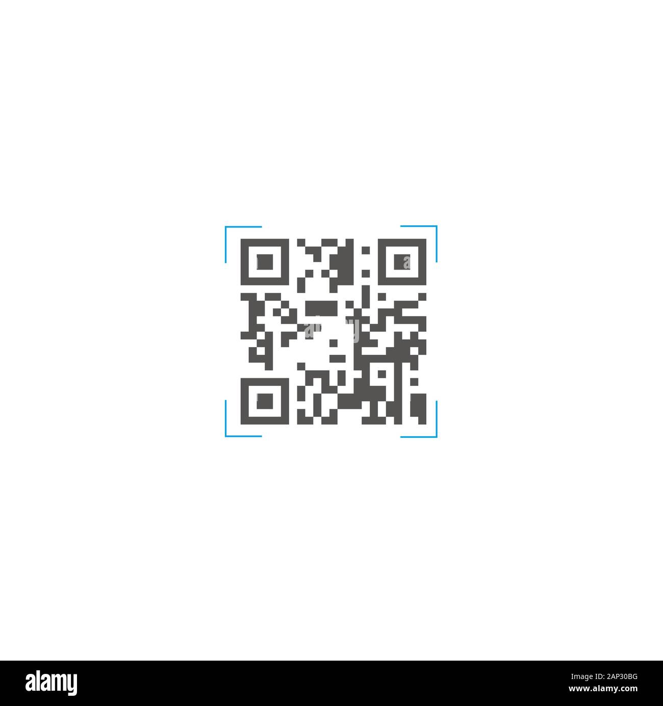 QRCode Überprüfung Symbol Stock Vektor