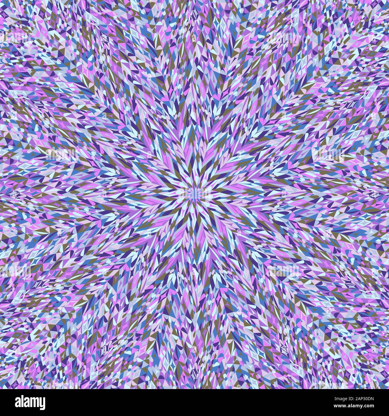Dynamische Hypnotischen Rundschreiben Kachelmuster Mosaik Hintergrund - abstrakte farbenfrohe Vector Illustration Stock Vektor