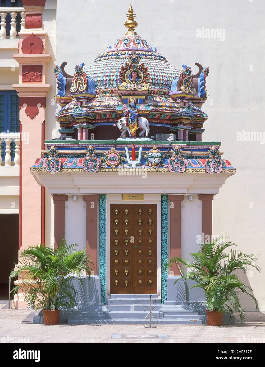 Sri Aravan, Sri Mariamman hinduistischer Tempel, South Bridge Road, Chinatown, Outram District, Central Area, Singapur Insel (Pulau Ujong), Singapur Stockfoto